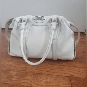 MICHAEL Michael Kors White Patent Leather Handbag Purse Shoulder Bag